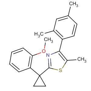 488105-61-9  Thiazole,4-(2,4-dimethylphenyl)-2-[1-(2-methoxyphenyl)cyclopropyl]-5-methyl-