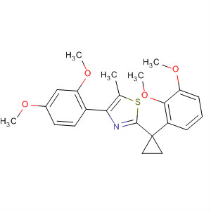 488105-68-6  Thiazole,4-(2,4-dimethoxyphenyl)-2-[1-(2,3-dimethoxyphenyl)cyclopropyl]-5-methyl-