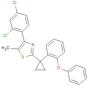 488105-69-7  Thiazole,4-(2,4-dichlorophenyl)-5-methyl-2-[1-(2-phenoxyphenyl)cyclopropyl]-