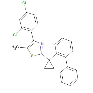 488105-75-5  Thiazole,2-(1-[1,1'-biphenyl]-2-ylcyclopropyl)-4-(2,4-dichlorophenyl)-5-methyl-