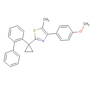 488105-76-6  Thiazole,2-(1-[1,1'-biphenyl]-2-ylcyclopropyl)-4-(4-methoxyphenyl)-5-methyl-