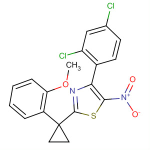 488106-25-8  Thiazole,4-(2,4-dichlorophenyl)-2-[1-(2-methoxyphenyl)cyclopropyl]-5-nitro-
