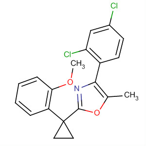 488106-58-7  Oxazole,4-(2,4-dichlorophenyl)-2-[1-(2-methoxyphenyl)cyclopropyl]-5-methyl-