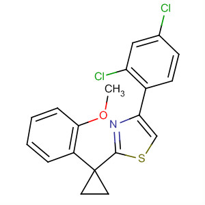 488106-64-5  Thiazole, 4-(2,4-dichlorophenyl)-2-[1-(2-methoxyphenyl)cyclopropyl]-