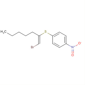 488113-65-1  Benzene, 1-[[(1E)-1-(bromomethylene)hexyl]thio]-4-nitro-