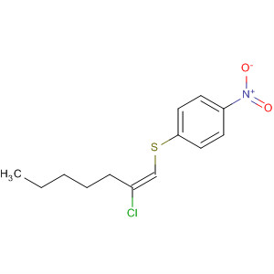488113-70-8  Benzene, 1-[[(1E)-2-chloro-1-heptenyl]thio]-4-nitro-
