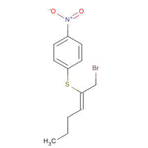 488113-74-2  Benzene, 1-[[(1Z)-1-(bromomethyl)-1-pentenyl]thio]-4-nitro-
