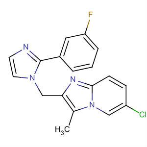 488115-80-6  Imidazo[1,2-a]pyridine,6-chloro-2-[[2-(3-fluorophenyl)-1H-imidazol-1-yl]methyl]-3-methyl-