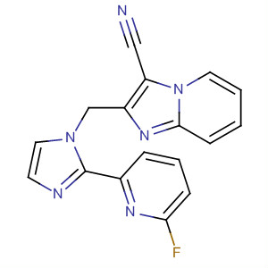 488115-84-0  Imidazo[1,2-a]pyridine-3-carbonitrile,2-[[2-(6-fluoro-2-pyridinyl)-1H-imidazol-1-yl]methyl]-