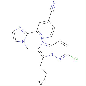 488116-51-4  4-Pyridinecarbonitrile,2-[1-[(6-chloro-3-propylimidazo[1,2-b]pyridazin-2-yl)methyl]-1H-imidazol-2-yl]-