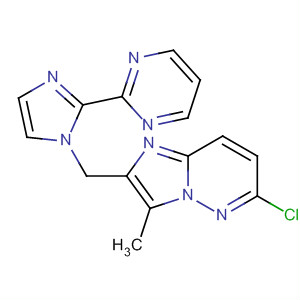488116-55-8  Imidazo[1,2-b]pyridazine,6-chloro-3-methyl-2-[[2-(2-pyrimidinyl)-1H-imidazol-1-yl]methyl]-