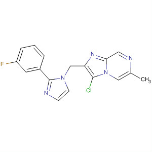 488116-84-3  Imidazo[1,2-a]pyrazine,3-chloro-2-[[2-(3-fluorophenyl)-1H-imidazol-1-yl]methyl]-6-methyl-