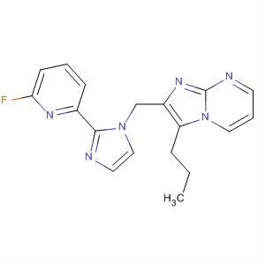 488116-85-4  Imidazo[1,2-a]pyrimidine,2-[[2-(6-fluoro-2-pyridinyl)-1H-imidazol-1-yl]methyl]-3-propyl-