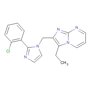 488116-94-5  Imidazo[1,2-a]pyrimidine,2-[[2-(2-chlorophenyl)-1H-imidazol-1-yl]methyl]-3-ethyl-