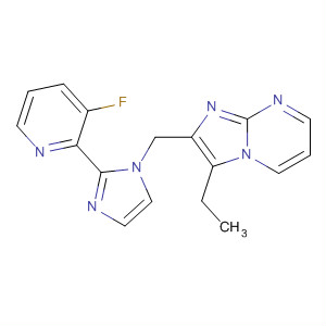 488116-96-7  Imidazo[1,2-a]pyrimidine,3-ethyl-2-[[2-(3-fluoro-2-pyridinyl)-1H-imidazol-1-yl]methyl]-