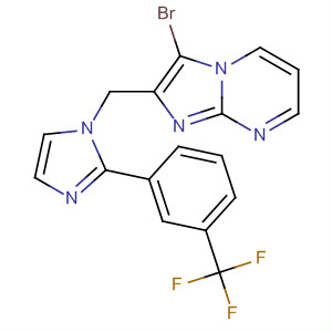 488117-03-9  Imidazo[1,2-a]pyrimidine,3-bromo-2-[[2-[3-(trifluoromethyl)phenyl]-1H-imidazol-1-yl]methyl]-
