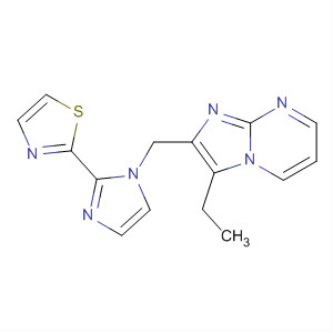 488117-15-3  Imidazo[1,2-a]pyrimidine,3-ethyl-2-[[2-(2-thiazolyl)-1H-imidazol-1-yl]methyl]-