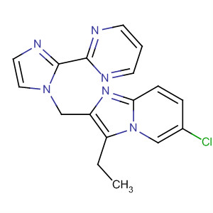 488117-41-5  Imidazo[1,2-a]pyridine,6-chloro-3-ethyl-2-[[2-(2-pyrimidinyl)-1H-imidazol-1-yl]methyl]-