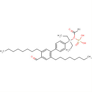 488133-28-4  Phosphonic acid, [(4'-formyl-2',5'-dioctyl[1,1'-biphenyl]-4-yl)methyl]-,diethyl ester