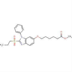 488140-97-2  Hexanoic acid,6-[[1-phenyl-2-(propylsulfonyl)-1H-benzimidazol-6-yl]oxy]-, methyl ester