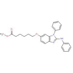 488141-29-3  Hexanoic acid,6-[[1-phenyl-2-(phenylamino)-1H-benzimidazol-6-yl]oxy]-, methyl ester