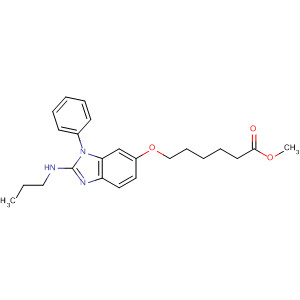 488141-32-8  Hexanoic acid,6-[[1-phenyl-2-(propylamino)-1H-benzimidazol-6-yl]oxy]-, methyl ester