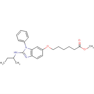 488141-34-0  Hexanoic acid,6-[[2-(methylpropylamino)-1-phenyl-1H-benzimidazol-6-yl]oxy]-, methylester