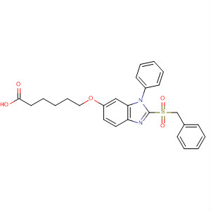 488141-44-2  Hexanoic acid,6-[[1-phenyl-2-[(phenylmethyl)sulfonyl]-1H-benzimidazol-6-yl]oxy]-