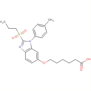 488141-46-4  Hexanoic acid,6-[[1-(4-methylphenyl)-2-(propylsulfonyl)-1H-benzimidazol-6-yl]oxy]-
