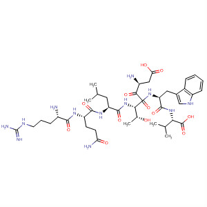 488142-69-4  L-Valine,L-arginyl-L-glutaminyl-L-leucyl-L-a-aspartyl-L-threonyl-L-tryptophyl- 488142-69-4  L-Valine,L-arginyl-L-glutaminyl-L-leucyl-L-a-aspartyl-L-threonyl-L-tryptophyl-