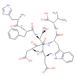 488143-79-9  L-Valine,L-histidyl-L-phenylalanyl-L-a-aspartyl-L-a-aspartyl-L-threonyl-L-tryptophyl-