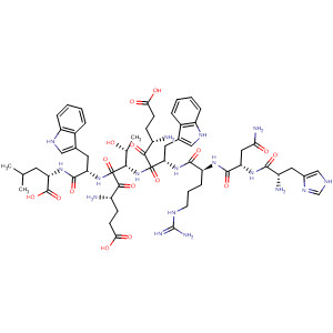 488144-69-0  L-Leucine,L-histidyl-L-asparaginyl-L-arginyl-L-a-glutamyl-L-tryptophyl-L-a-glutamyl-L-threonyl-L-tryptophyl-