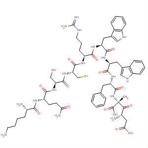 488146-95-8  L-Alanine,L-lysyl-L-glutaminyl-L-seryl-L-cysteinyl-L-arginyl-L-tryptophyl-L-tryptophyl-L-phenylalanyl-L-a-aspartyl-