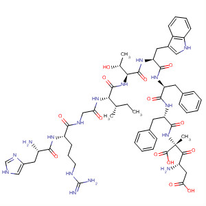 488147-00-8  L-Alanine,L-histidyl-L-arginylglycyl-L-isoleucyl-L-threonyl-L-tryptophyl-L-phenylalanyl-L-phenylalanyl-L-a-aspartyl-