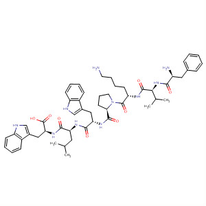 488147-47-3  L-Tryptophan, L-phenylalanyl-L-valyl-L-lysyl-L-prolyl-L-tryptophyl-L-leucyl- 488147-47-3  L-Tryptophan, L-phenylalanyl-L-valyl-L-lysyl-L-prolyl-L-tryptophyl-L-leucyl-