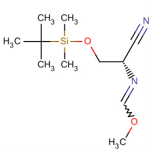 488152-19-8  Methanimidic acid,N-[(1S)-1-cyano-2-[[(1,1-dimethylethyl)dimethylsilyl]oxy]ethyl]-, methylester
