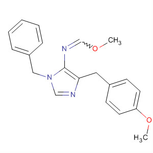 488152-31-4  Methanimidic acid,N-[4-[(4-methoxyphenyl)methyl]-1-(phenylmethyl)-1H-imidazol-5-yl]-,methyl ester