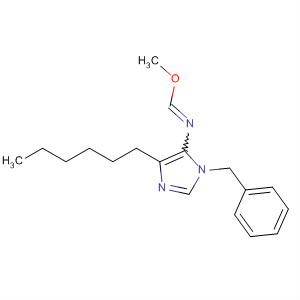 488152-33-6  Methanimidic acid, N-[4-hexyl-1-(phenylmethyl)-1H-imidazol-5-yl]-,methyl ester
