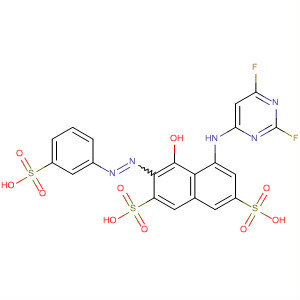 488153-14-6  2,7-Naphthalenedisulfonic acid,5-[(2,6-difluoro-4-pyrimidinyl)amino]-4-hydroxy-3-[(3-sulfophenyl)azo]-