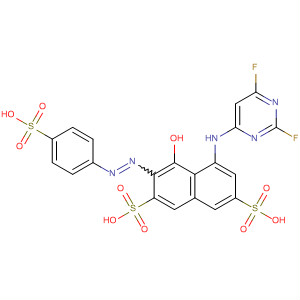 488153-15-7  2,7-Naphthalenedisulfonic acid,5-[(2,6-difluoro-4-pyrimidinyl)amino]-4-hydroxy-3-[(4-sulfophenyl)azo]-