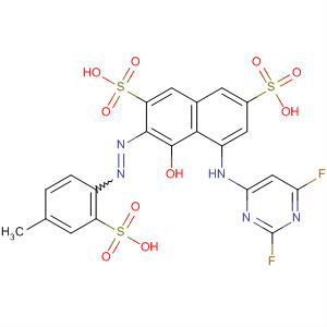 488153-16-8  2,7-Naphthalenedisulfonic acid,5-[(2,6-difluoro-4-pyrimidinyl)amino]-4-hydroxy-3-[(4-methyl-2-sulfophenyl)azo]-