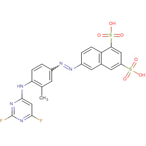 488153-32-8  1,3-Naphthalenedisulfonic acid,6-[[4-[(2,6-difluoro-4-pyrimidinyl)amino]-3-methylphenyl]azo]-
