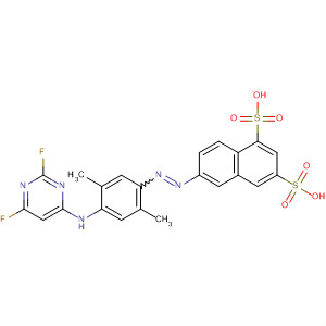 488153-33-9  1,3-Naphthalenedisulfonic acid,6-[[4-[(2,6-difluoro-4-pyrimidinyl)amino]-2,5-dimethylphenyl]azo]-