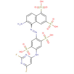 488153-86-2  1,3-Naphthalenedisulfonic acid,6-amino-5-[[4-[(2,6-difluoro-4-pyrimidinyl)amino]-2,5-disulfophenyl]azo]-