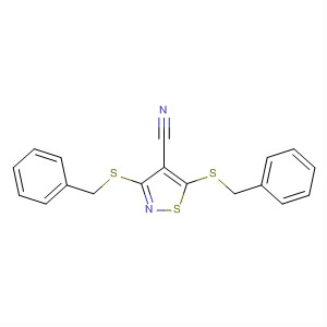 4886-07-1  4-Isothiazolecarbonitrile, 3,5-bis[(phenylmethyl)thio]-