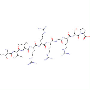 488703-01-1  L-Proline,L-threonyl-L-valyl-L-valyl-L-arginyl-L-arginyl-L-arginylglycyl-L-arginyl-L-seryl-
