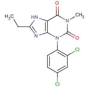 488705-87-9  1H-Purine-2,6-dione,3-(2,4-dichlorophenyl)-8-ethyl-3,7-dihydro-1-methyl-