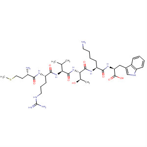 488712-10-3  L-Tryptophan, L-methionyl-L-arginyl-L-valyl-L-threonyl-L-lysyl- 488712-10-3  L-Tryptophan, L-methionyl-L-arginyl-L-valyl-L-threonyl-L-lysyl-