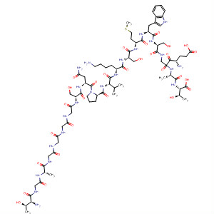 488728-20-7  L-Threonine,L-threonylglycyl-L-alanylglycylglycylglycylglycyl-L-seryl-L-asparaginyl-L-prolyl-L-valyl-L-lysyl-L-seryl-L-methionyl-L-tryptophyl-L-seryl-L-a-glutamylglycyl-L-alanyl-