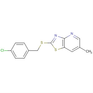 488738-46-1  Thiazolo[4,5-b]pyridine, 2-[[(4-chlorophenyl)methyl]thio]-6-methyl-